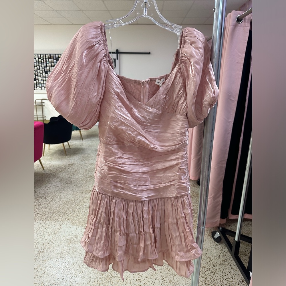 Main Strip Pink Mini Dress
